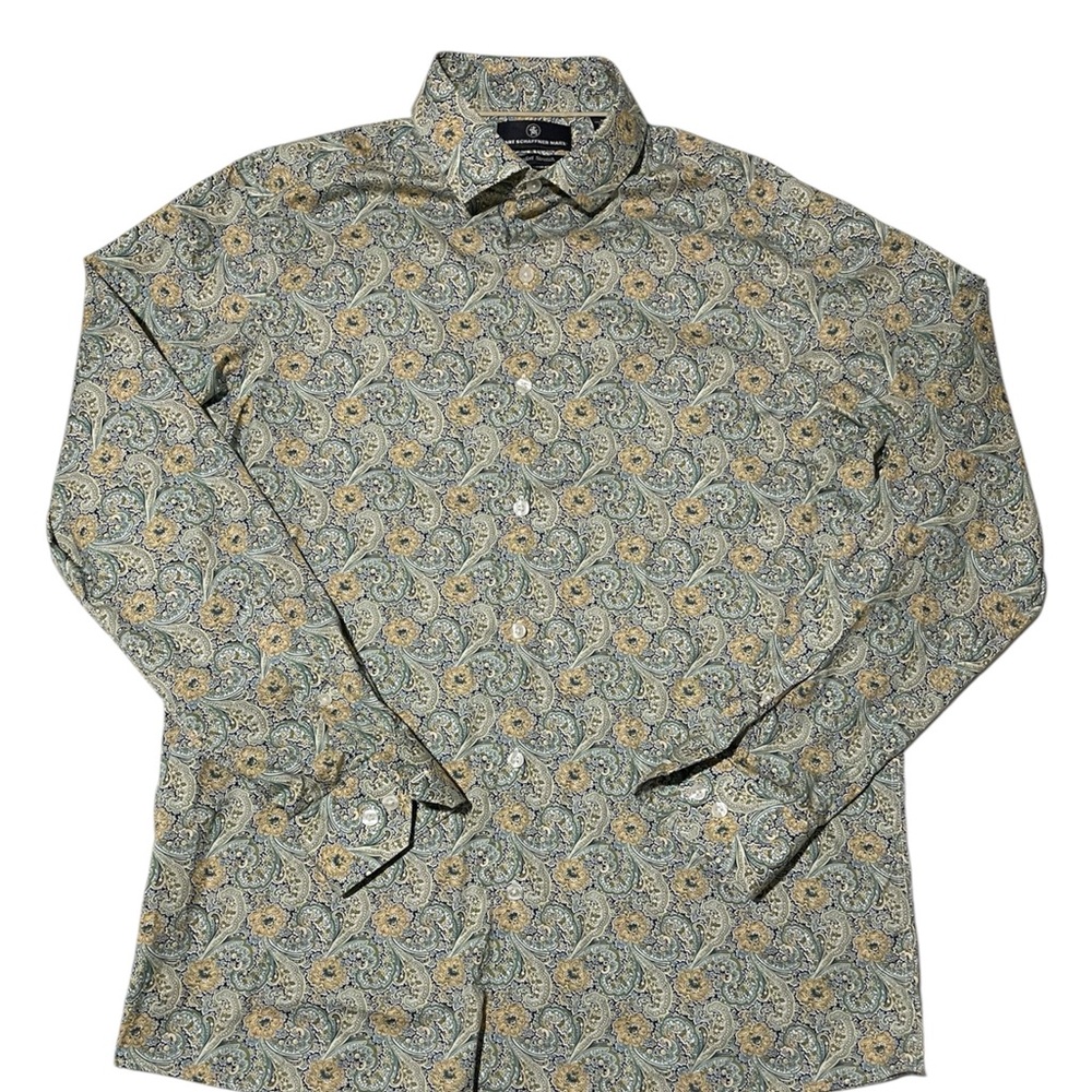 Hart Schaffner Marx Paisley Print Stretch Men's Shirt
